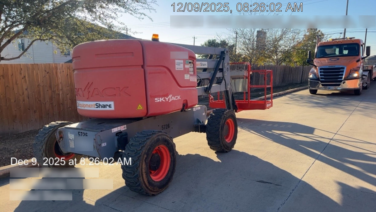 2017 Skyjack SJ46 AJ Skyjack 46AJ, Diesel Engine, Foam Filled Tires, 30x72" Platform, Extended Warranty 5yr/5k hr