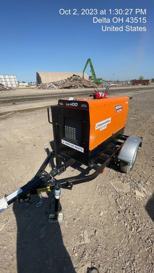 2022 Lincoln Electric LE400 Kubota V1505, Trlr, Cable Rack, Light Kit, ES Decals, T3