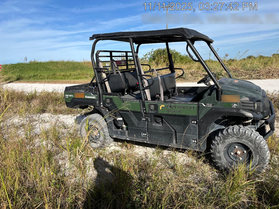 2019 Kawasaki Mule PRO-DXT Standard Options, Backup Alarm, Beacon, Plastic Hard Top, Poly Windshield, Horn Kit