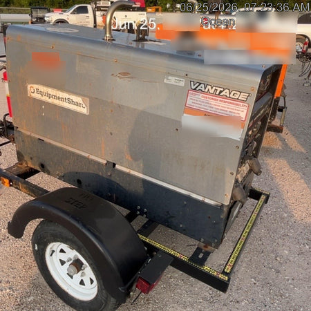 2019 Lincoln Electric Vantage 322 Ready-Pak 3, Two Wheel Trailer, Fender and Light Kit, Cable Rack
