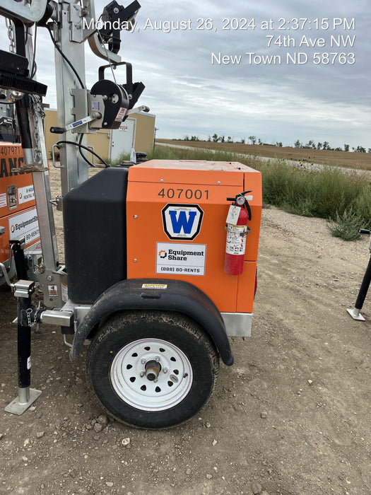 2024 Wanco WLTT-4MM4K Diesel, Deep Sea Controller, Shore Power Plug, Auto Start, (4) 350W LED Floodlights, 4kW Generator, 60 Gal Fuel Tank, 2" Ball, T3