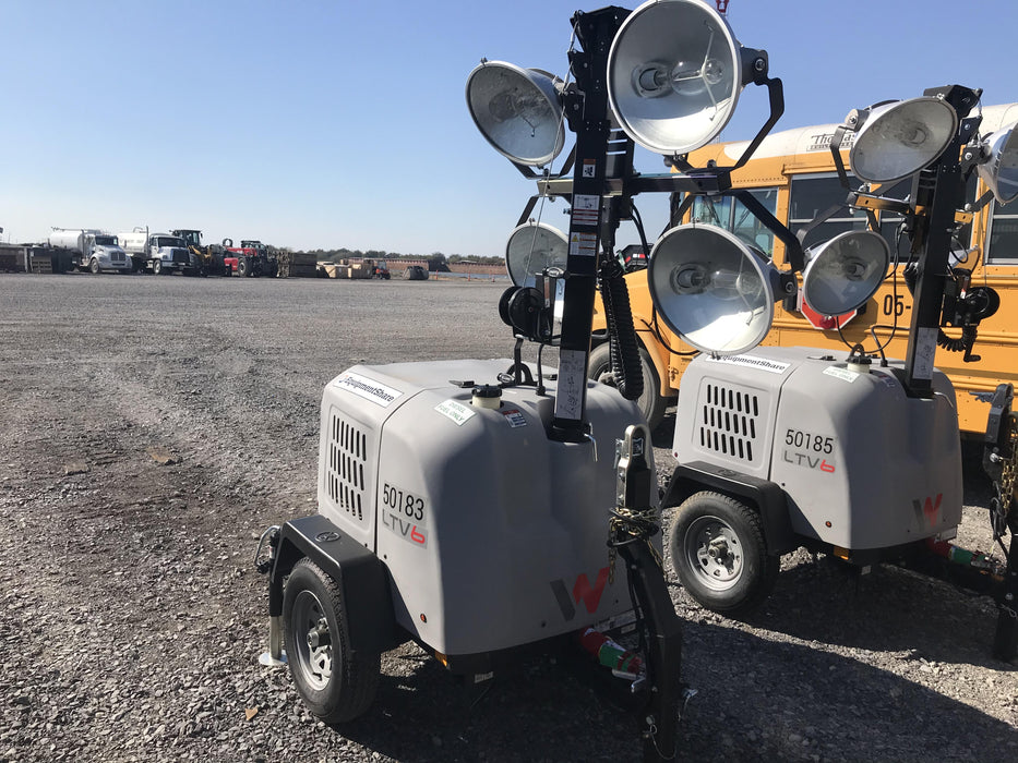 2019 Wacker Neuson LTV6L-MH Mobile Light Tower w/Fuel Level Sensor Installed