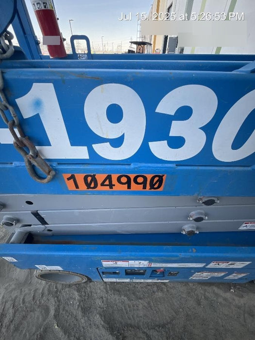 2020 Genie GS-1930 Fixed rails with chain entry gate - Pre A92.20, 800W Inverter