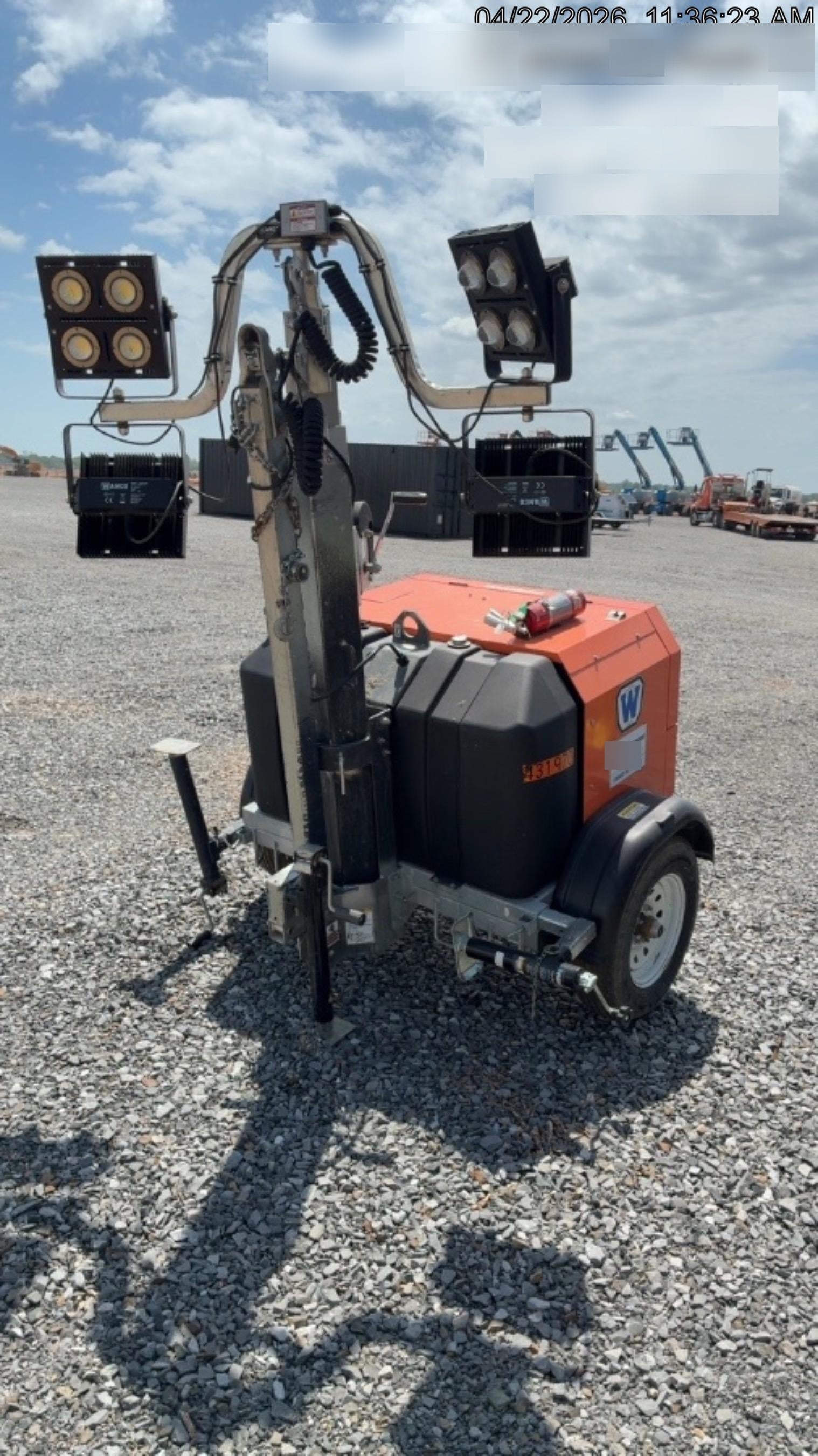 2024 Wanco WLTT-4MM4K Diesel, Deep Sea Controller, Shore Power Plug, Auto Start, (4) 350W LED Floodlights, 4kW Generator, 60 Gal Fuel Tank, 2" Ball, T3