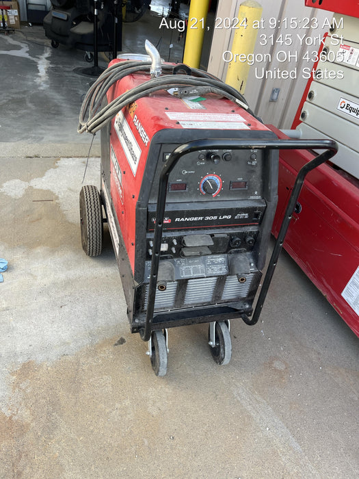 2024 Lincoln Electric Ranger 305 LPG Ranger 305 LPG, Undercarriage, Tank Holder & Strap, 10kw AC Gen, 25hp Kohler LPG Eng