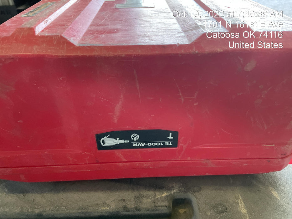 2019 HILTI TE 1000-AVR