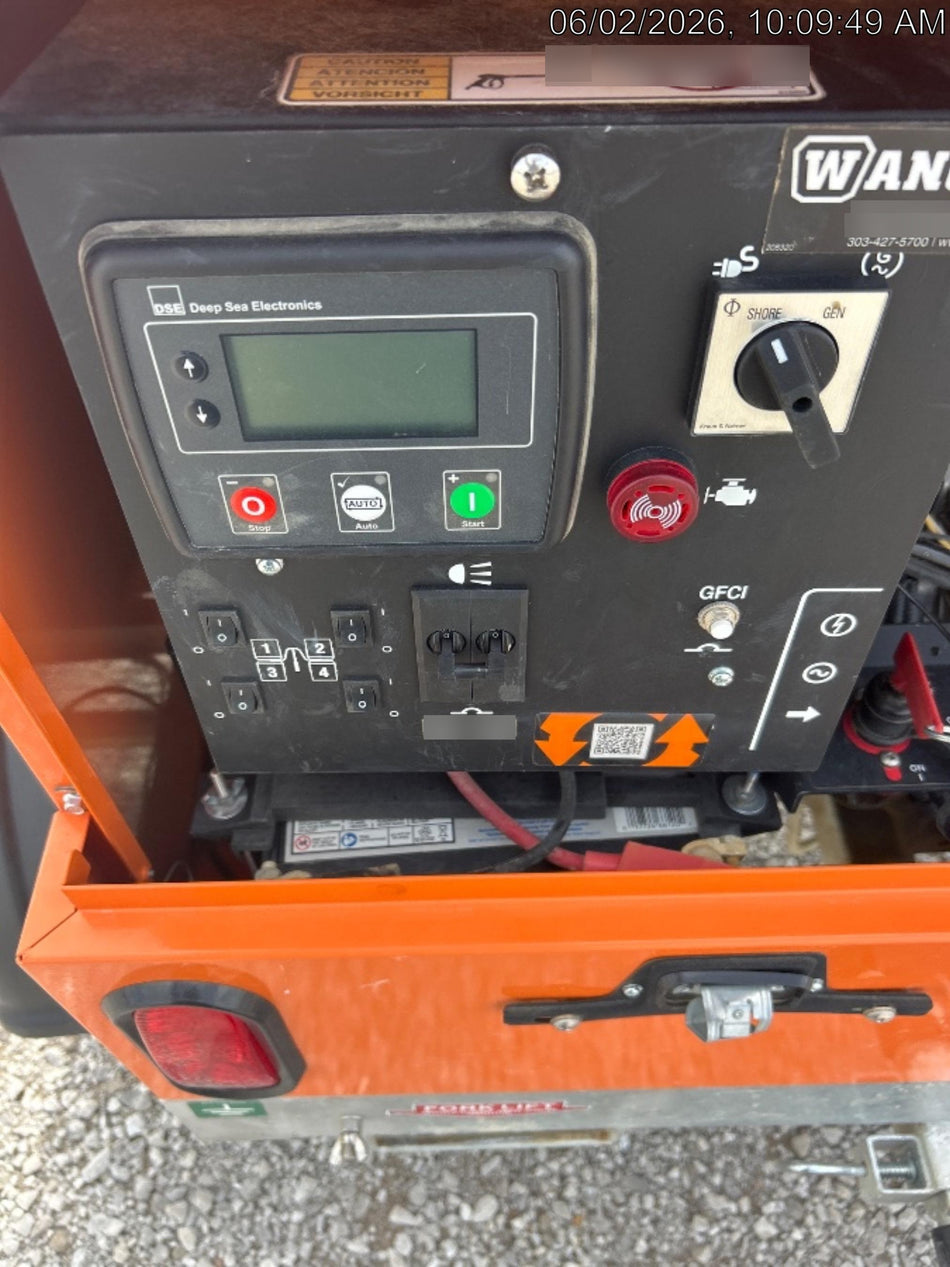 2024 Wanco WLTT-4MM4K Diesel, Mitsubishi L2E, 9.0HP @1800 rpm, Deep Sea Controller, Shore Power Plug, Auto Start, (4) 350W LED Floodlights, 4kW Generator, 60 Gal Fuel Tank, 2" Ball, T3