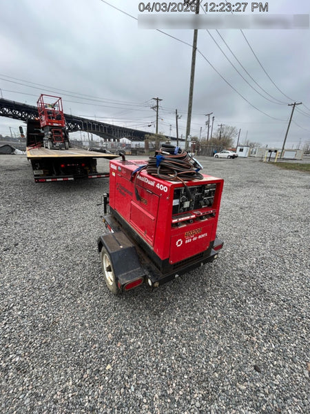 2024 Shindaiwa DGW400MDL Kubota D902 Engine, 23 HP, Dual Op Welder, Wire, Arc, Droop Stick, Tig, and CC Stick Functionality, Simulphase, 3 Phase and 1 Phase Gen Output, Single Axle NB Trlr, Slr Trckl Chrg 12V 12W, Fire Ext