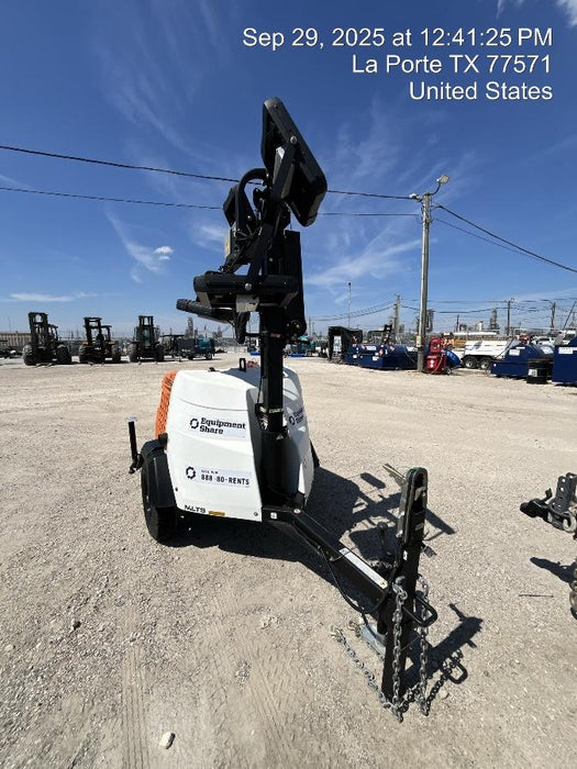 2025 Generac MLTS-4 Diesel, Mitsubishi L2E, 7.1 hp @1800 rpm, Flex Switch 120V Input, Powerzone Controller, (4) 320W LED Lights, 4kW Generator, 39.9 Gal Fuel Tank, 2" Ball, ES Decals