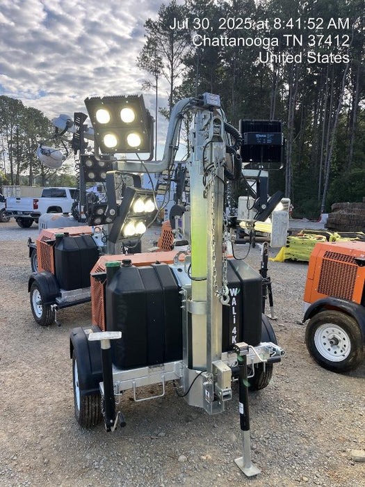 2024 Wanco WLTT-4MM4K Diesel, Mitsubishi L2E, 9.0HP @1800 rpm, Deep Sea Controller, Shore Power Plug, Auto Start, (4) 350W LED Floodlights, 4kW Generator, 60 Gal Fuel Tank, 2" Ball, T3