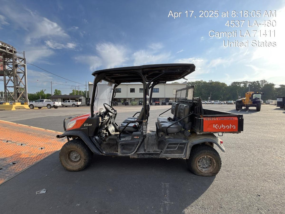2022 Kubota RTV-X1140W-H Plastic Canopy, Windshield Acrylic Clear, LED Strobe Light, Wire Harness Kit, Back up Alarm