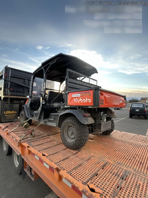 2022 Kubota RTV-X1140W-H Plastic Canopy, Windshield Acrylic Clear, LED Strobe Light, Wire Harness Kit, Back up Alarm