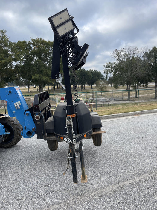 2021 Allmand NLV3GR (4) LED Light Fixture 350W, 23' Vertical Mast, 3kW Prime, Towable, Deep Sea L401, Leveling Jacks, Yanmar T4F 5.8hp