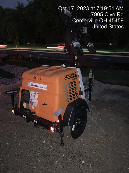 2023 Generac MLT2 Diesel, Flex Switch 120V Input, Powerzone Controller, 
(4) 320W LED Lights, 4kW Generator, 39.9 Gal Fuel Tank, 2" Ball, T3