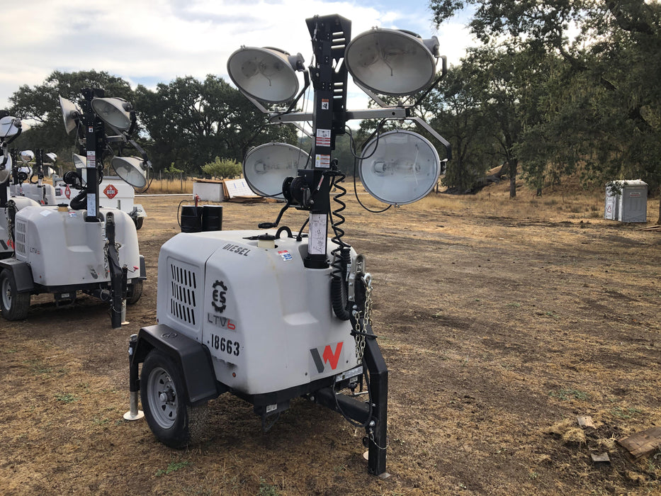 2018 Wacker Neuson LTV6L-MH Wacker Neuson LTV6L Mobile Light Tower w/Fuel Level Sensor Installed