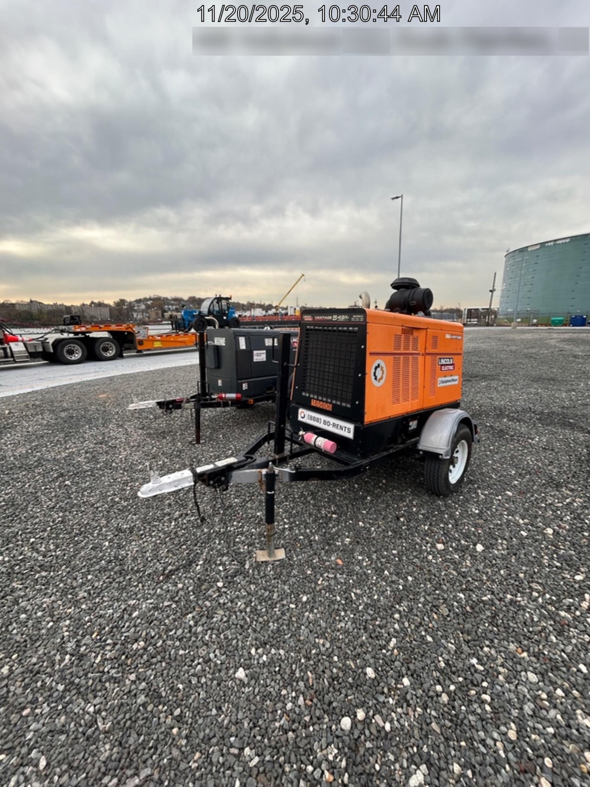 2021 Lincoln Electric Vantage 549X Ready Pak 3, ORANGE (includes trailer, cable rack, fender light kit)