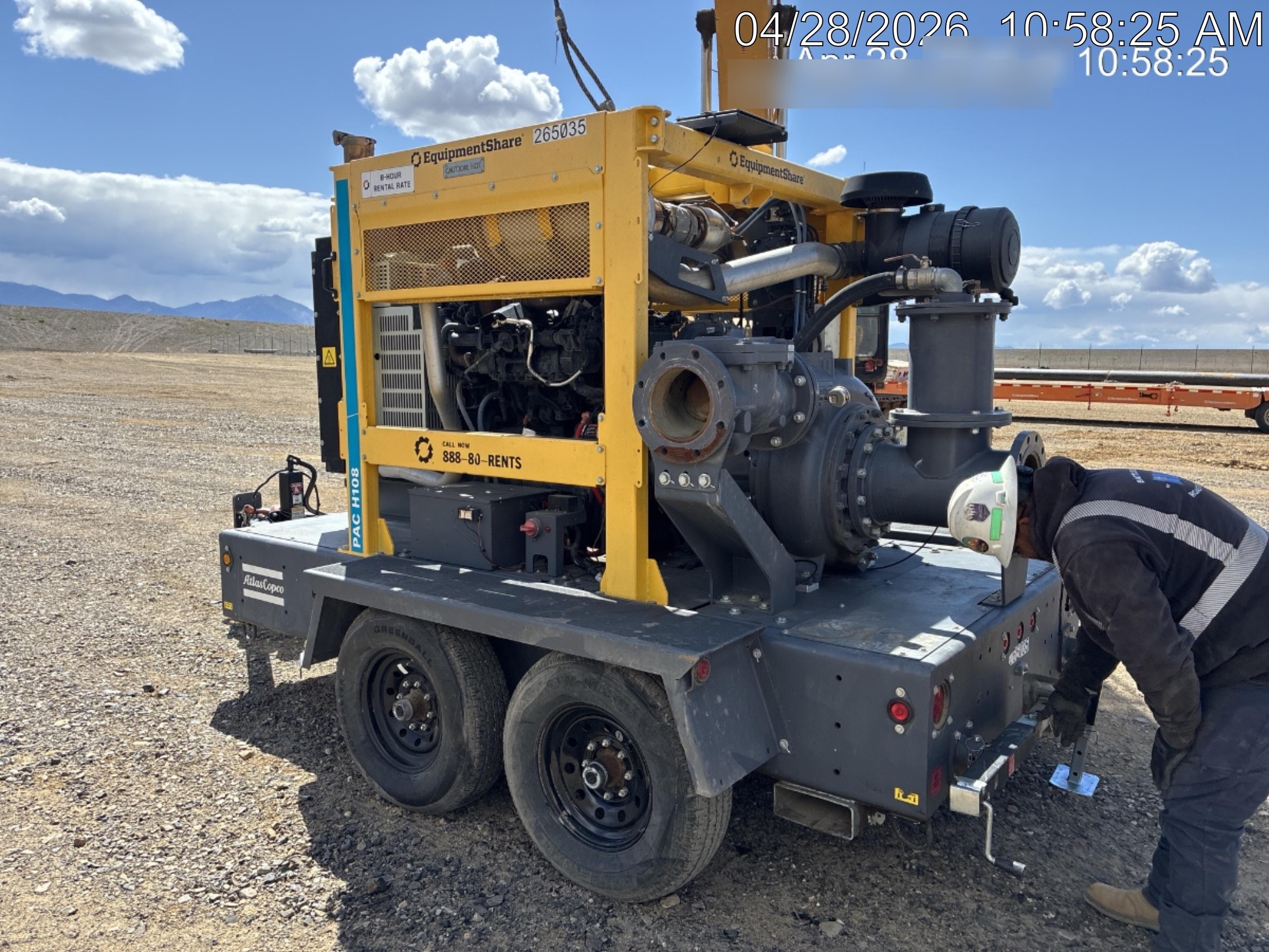 2022 ATLAS COPCO PAC H108 JD