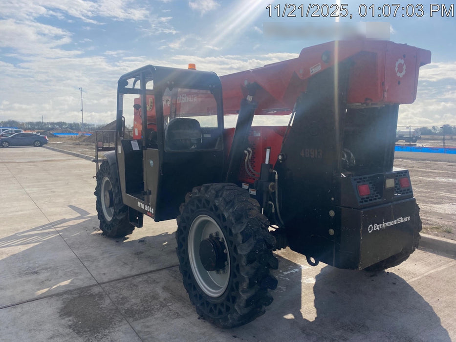 2020 Manitou MTA8044 74hp T4F, Open ROPS, Cab and Boom LED work lights, Auxiliary Hydraulics, Solid Tires, Amber strobe, Lift Hook w/66" Carriage, 60" Forks