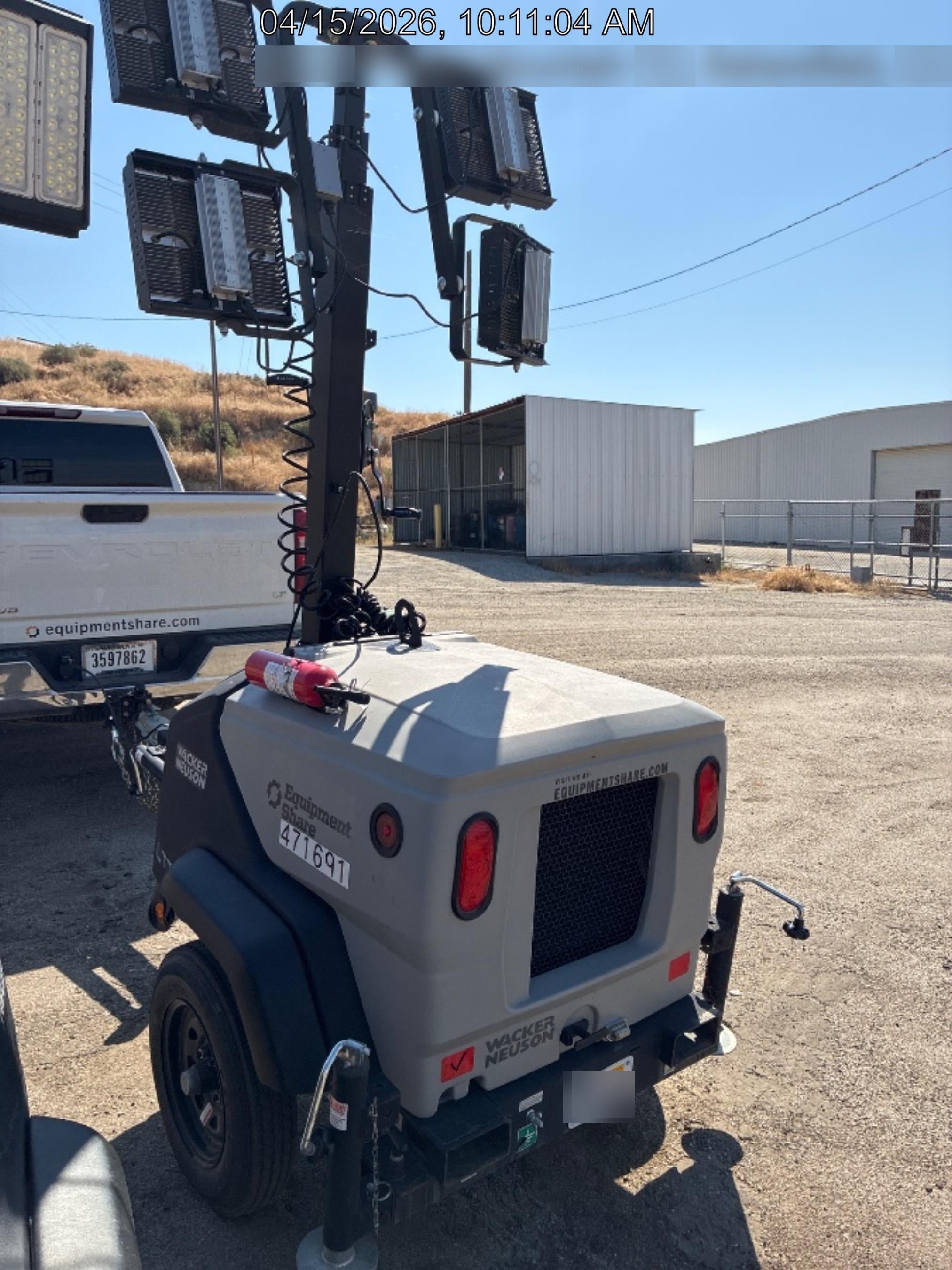 2024 Wacker Neuson LTT4 Diesel, Kohler KDW702, Deep Sea Controller, Auto Start, LED 320W, Bypass Outlet, T3