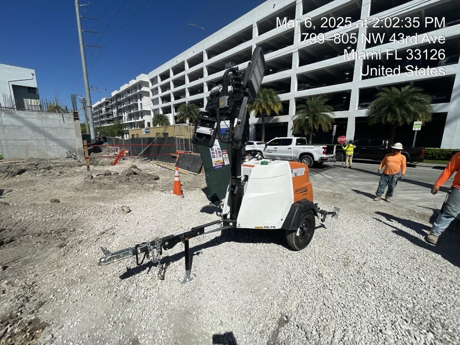 2025 Generac MLTS-4 Diesel, Mitsubishi L2E, 7.1 hp @1800 rpm, Flex Switch 120V Input, Powerzone Controller, (4) 320W LED Lights, 4kW Generator, 39.9 Gal Fuel Tank, 2" Ball, T3, ES Decals