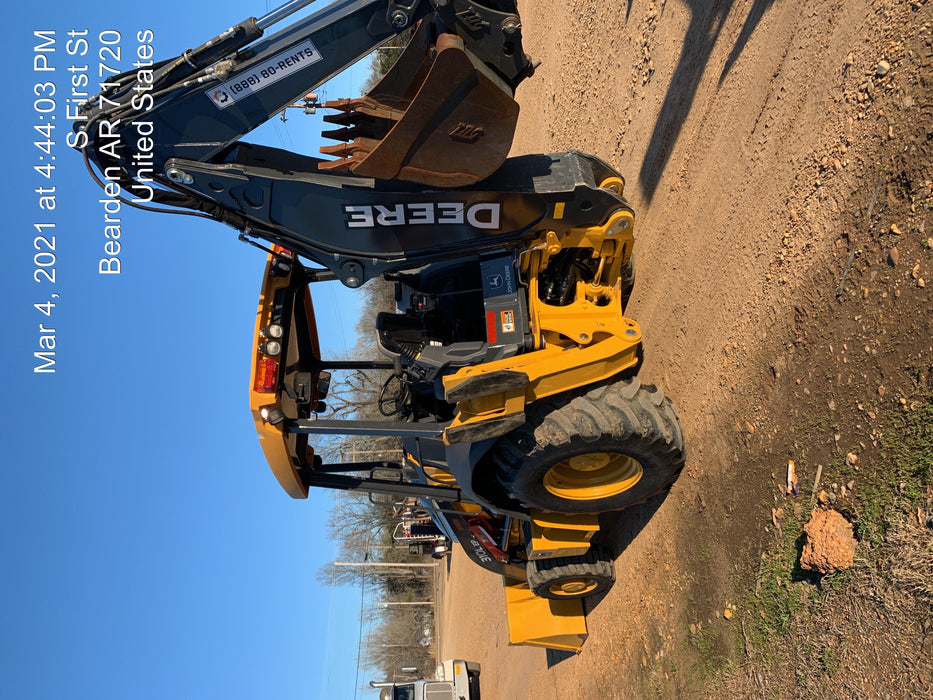 2020 John Deere 310LEP Canopy, 4WD, Standard Stick, Pilot Controls, 2 Way Hydraulics, TAG Manual QC