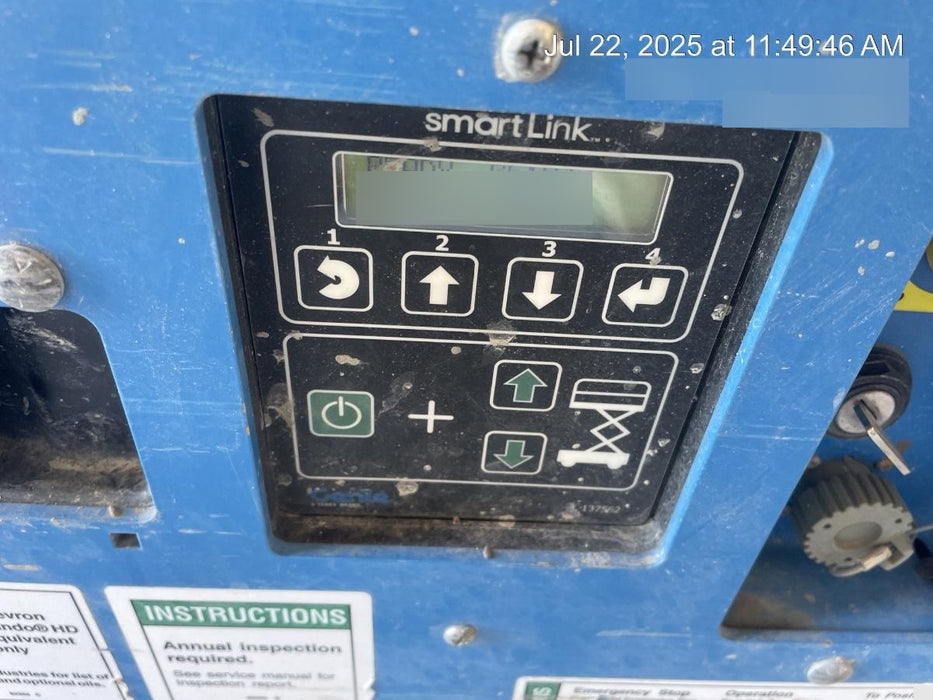 2020 Genie GS-1930 Solid Non Marking Tires, Beacon, Folding rails with half height swing gate, 800W Inverter