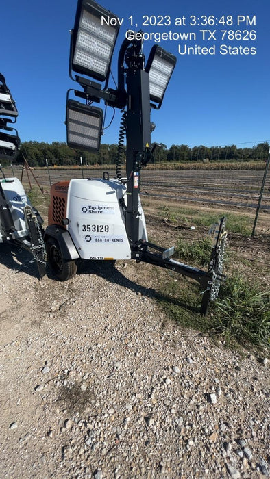 2023 Generac MLT2 Diesel, Flex Switch 120V Input, Powerzone Controller, (4) 320W LED Lights, 4kW Generator, 39.9 Gal Fuel Tank, 2" Ball, T3