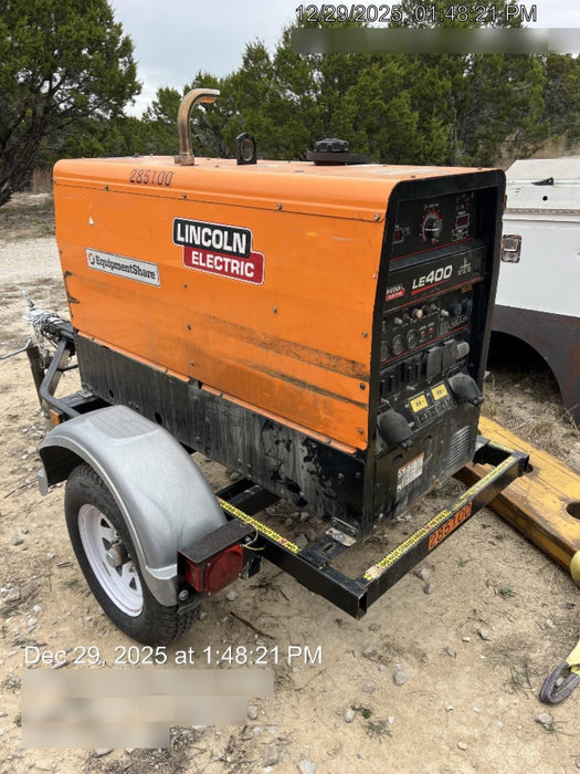 2022 Lincoln Electric LE400 Kubota V1505, Trlr, Cable Rack, Light Kit, ES Decals, T3