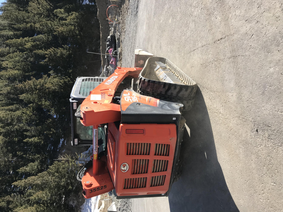 2019 Kubota SVL95-2S Cab/Heat/Air, Standard Tracks, Standard Flow, Hydraulic QC 80" HD Tooth Bucket