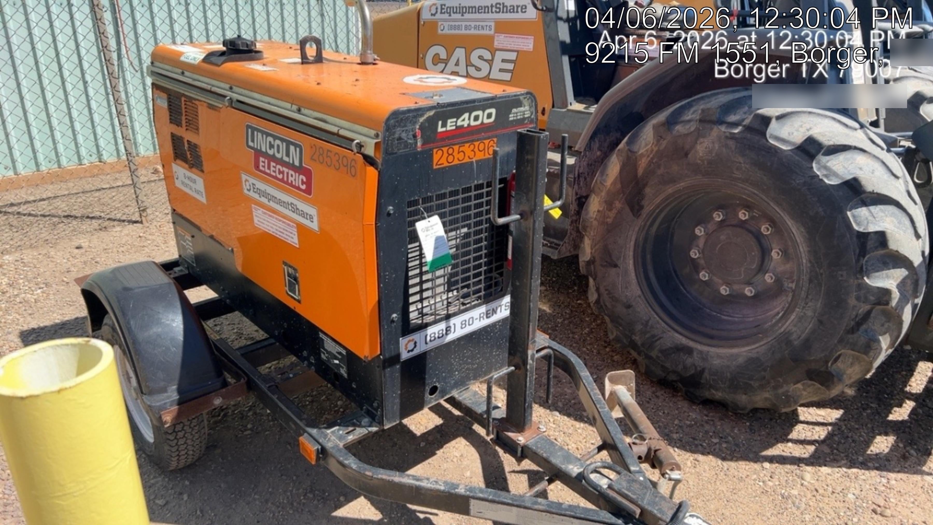 2022 Lincoln Electric LE400 Kubota V1505, Trlr, Cable Rack, Light Kit, ES Decals, T3