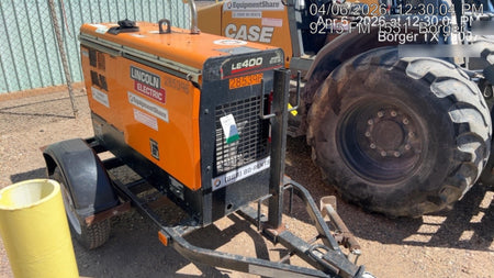 2022 Lincoln Electric LE400 Kubota V1505, Trlr, Cable Rack, Light Kit, ES Decals, T3