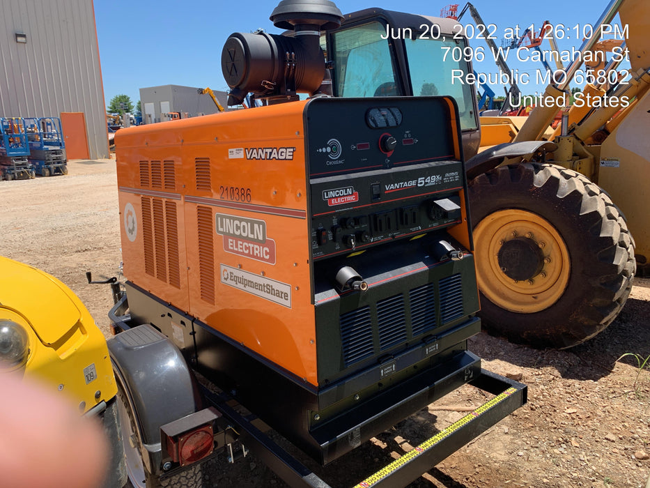 2022 Lincoln Electric Vantage 549X VANTAGE 549X READY-PAK 3