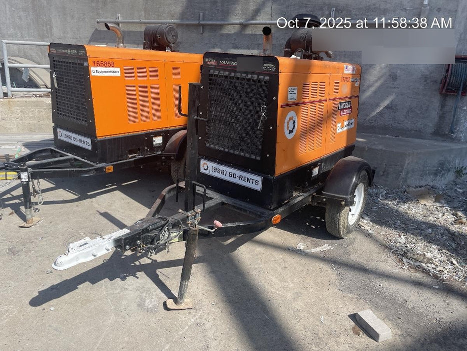2021 Lincoln Electric Vantage 549X Ready Pak 3, ORANGE (includes trailer, cable rack, fender light kit)