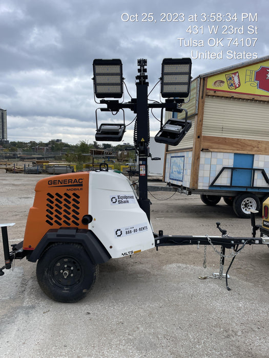 2023 Generac MLT2 Diesel, Flex Switch 120V Input, Powerzone Controller, (4) 320W LED Lights, 4kW Generator, 39.9 Gal Fuel Tank, 2" Ball, T3
