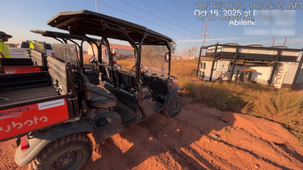 2022 Kubota RTV-X1140W-H Plastic Canopy, Windshield Acrylic Clear, LED Strobe Light, Wire Harness Kit, Back up Alarm