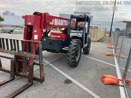 2018 Manitou MTA8044 MTA 8044 - 74 HP T4, Canopy, Worklights/Strobe, Beacon, 66" Carriage, 48" Forks, Solid Tires, Lift Hook, Aux Hydraulics