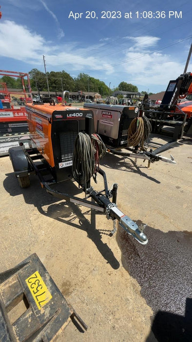 2023 Lincoln Electric LE400 Kubota V1505, Trlr, Cable Rack, Light Kit, ES Decals, T3