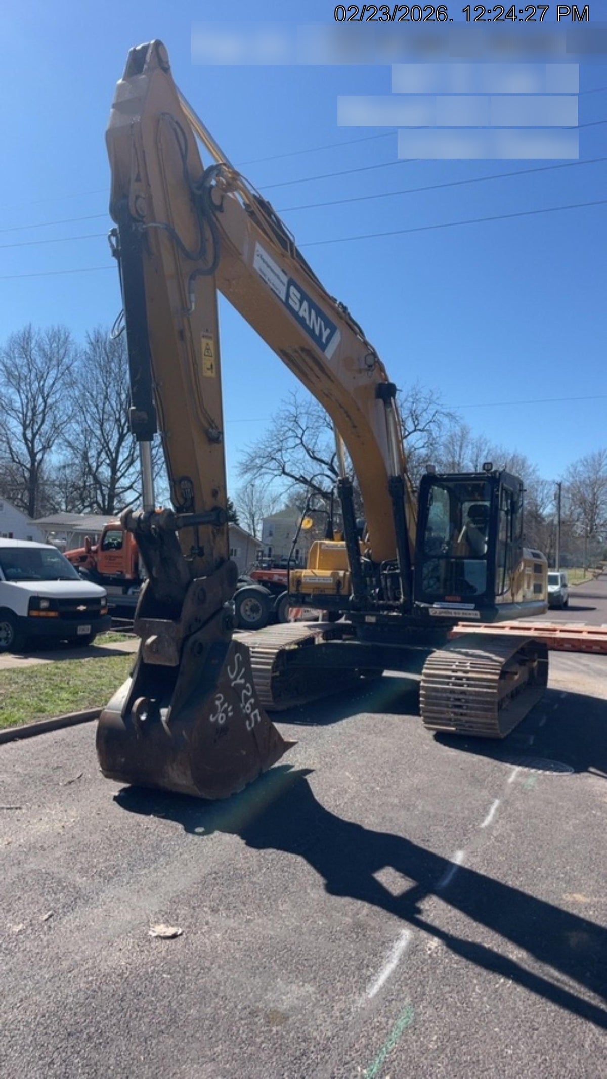 Sany SY265C Sany SY265 Tier 4 - Cab, Hydraulic  QC, 24" HD Bucket - Tooth, 36" HD Bucket - Tooth, 48" HD Bucket - Tooth, Hydraulic Thumb