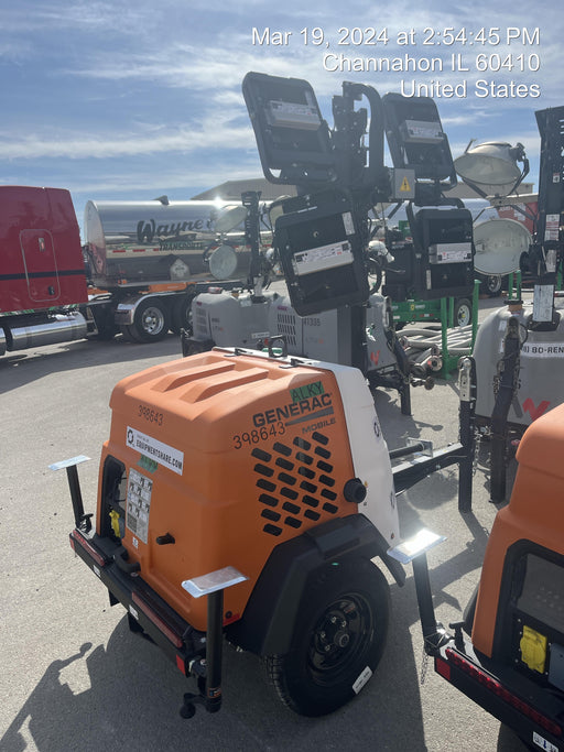 2024 Generac MLT2 Diesel, Flex Switch 120V Input, Powerzone Controller, 
(4) 320W LED Lights, 4kW Generator, 39.9 Gal Fuel Tank, 2" Ball, T3