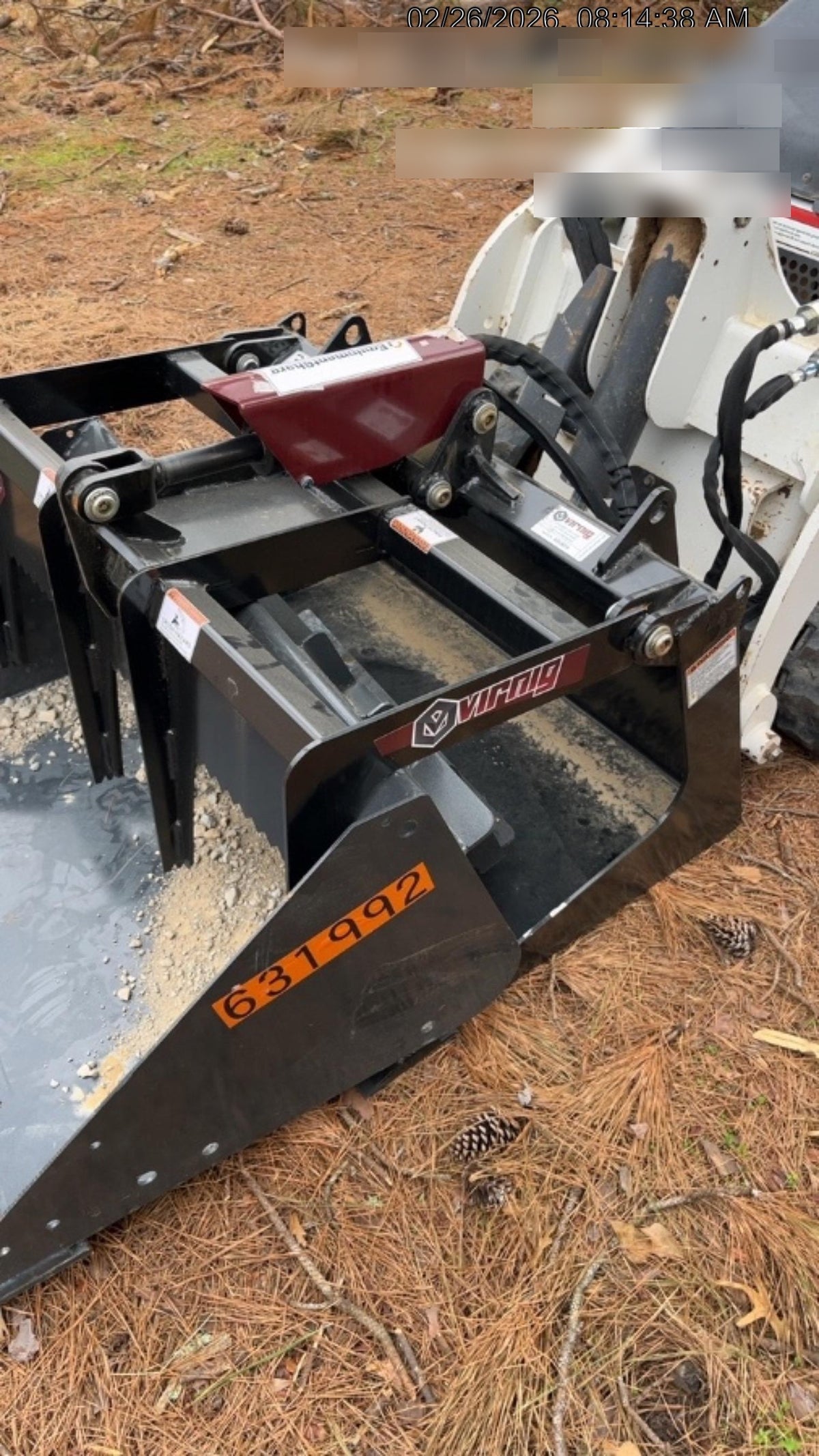 2026 VIRNIG 36" V20 CUL ROOT RAKE GRAPPLE
