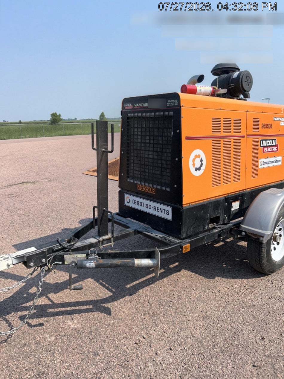 2022 Lincoln Electric Vantage 549X Crosslink Technology, Trailer Mounted, ES Decals, T3