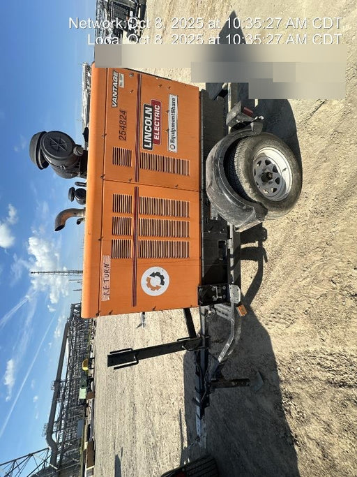 2022 Lincoln Electric Vantage 549X Crosslink Technology, Trailer Mounted, ES Decals, T3