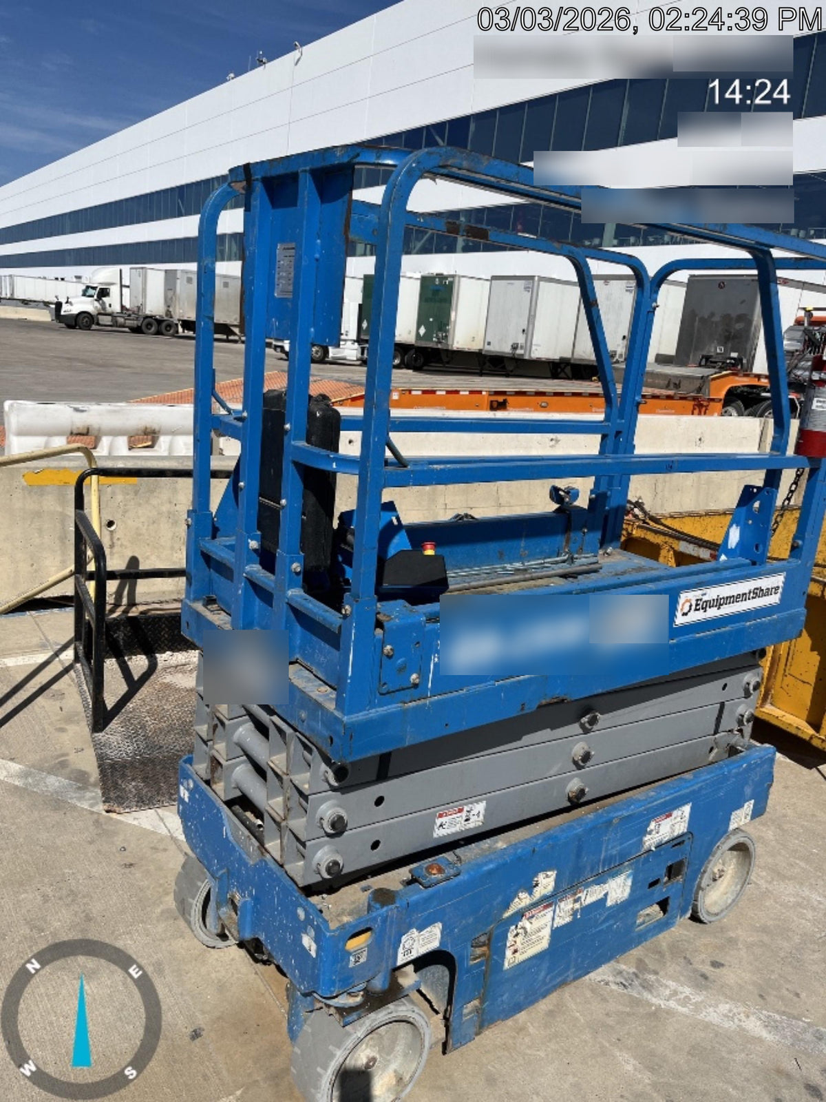 2019 Genie GS-1930 Fixed rails with chain Entry