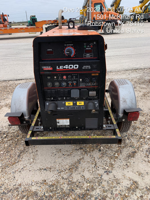 2022 Lincoln Electric LE400 Kubota V1505, Trlr, Cable Rack, Light Kit, ES Decals, T3