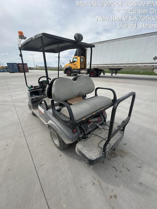2022 Club Car CA100E Canopy, Fold down Windshield, Beacon, Back up Alarm, All-Trail Trials, HD 8 V Batteries, Trailer Hitch and Ball
