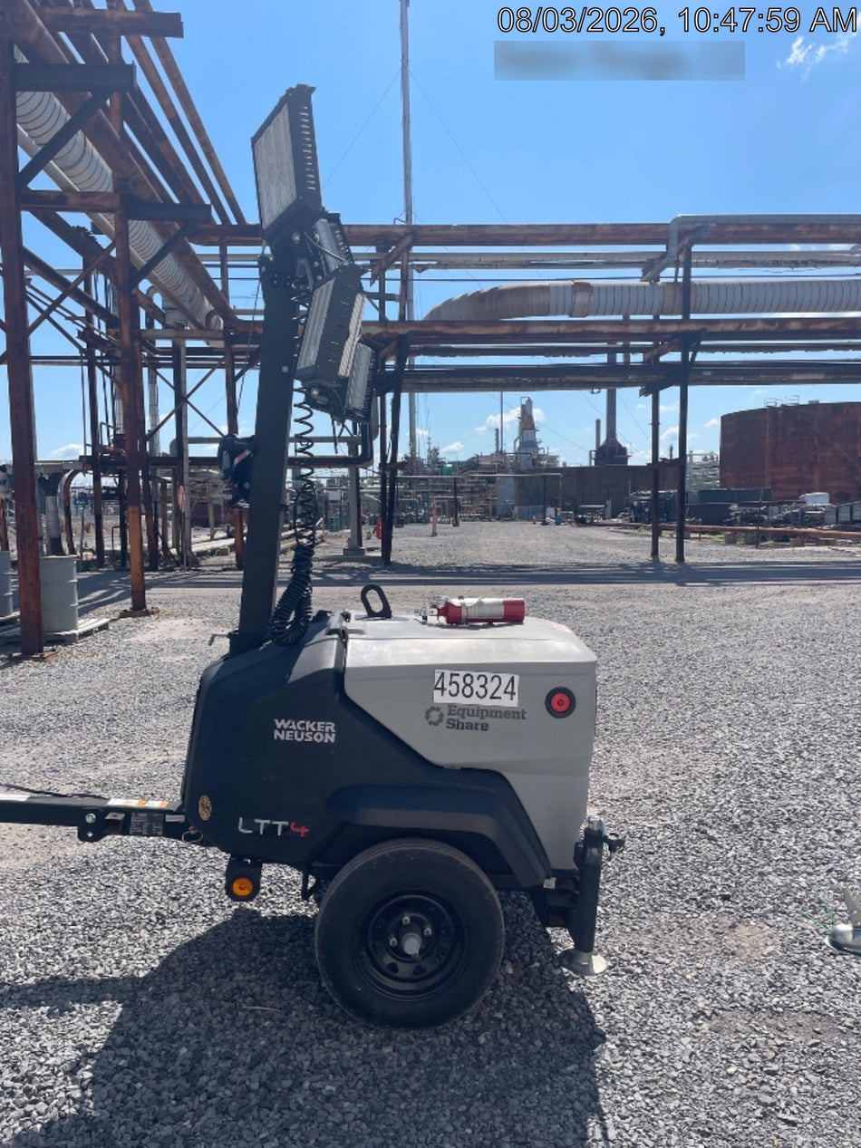 2024 Wacker Neuson LTT4 Diesel, Kohler KDW702, Deep Sea Controller, Auto Start, LED 320W, Bypass Outlet, T3