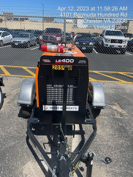 2022 Lincoln Electric LE400 Kubota V1505, Trlr, Cable Rack, Light Kit, ES Decals, T3