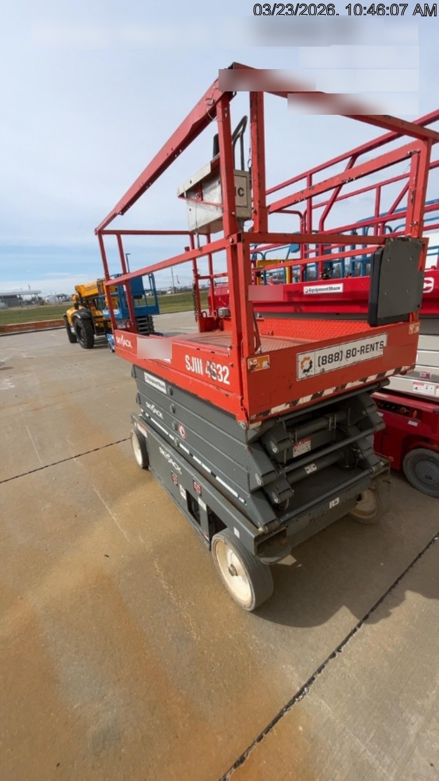 2018 Skyjack SJIII-4632 Standard Rental Specs