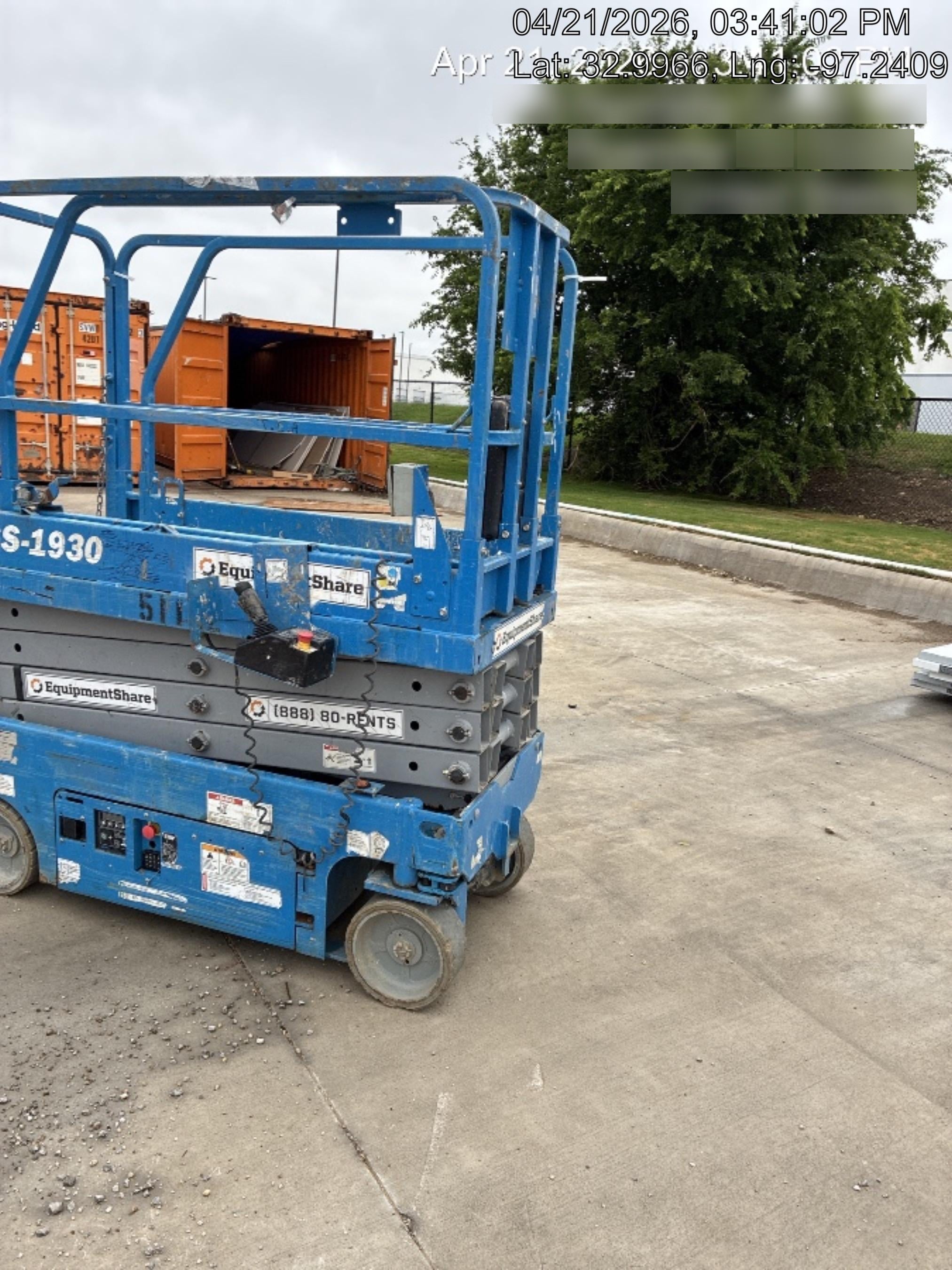 2019 Genie GS-1930 Fixed Rails with Chain Entry