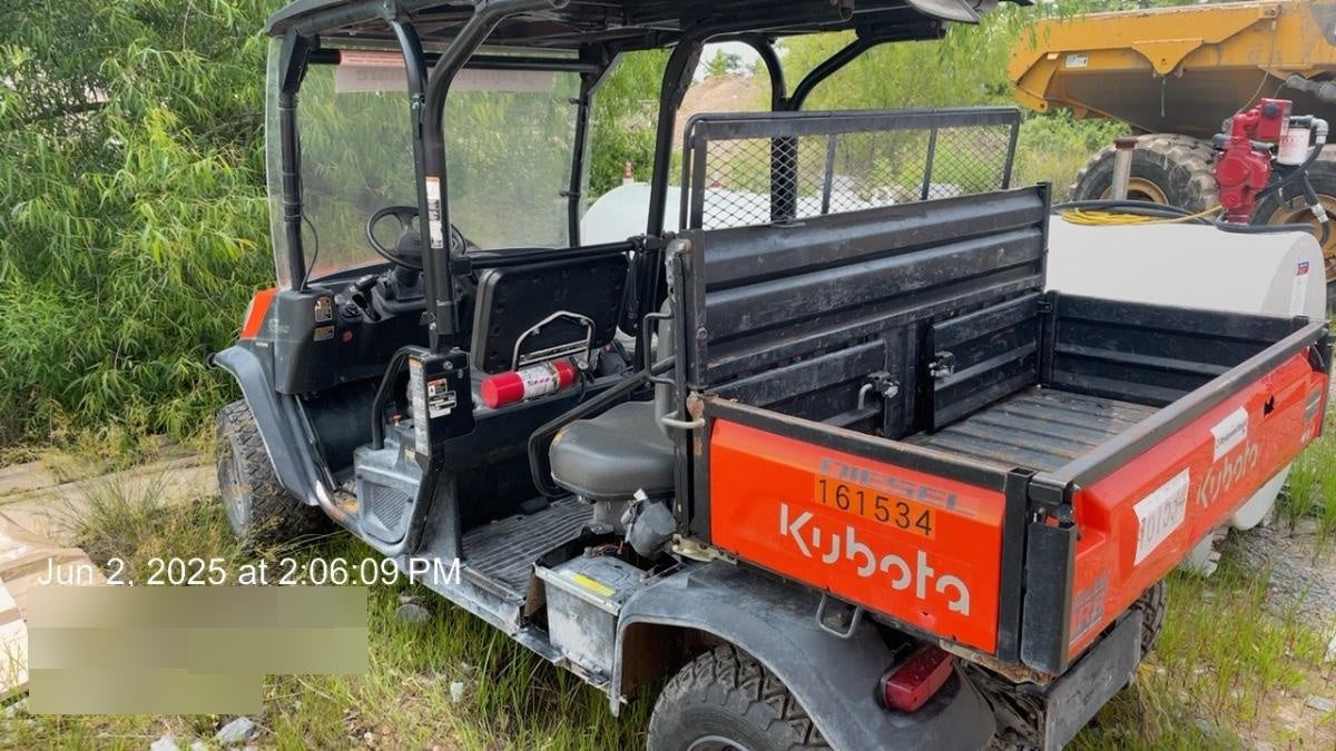 2021 Kubota RTV-X1140W-H Plastic Canopy, Windshield Acrylic Clear, LED Strobe Light, Wire Harness Kit, Back up Alarm